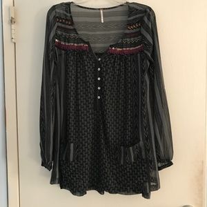 Free People sheer tunic